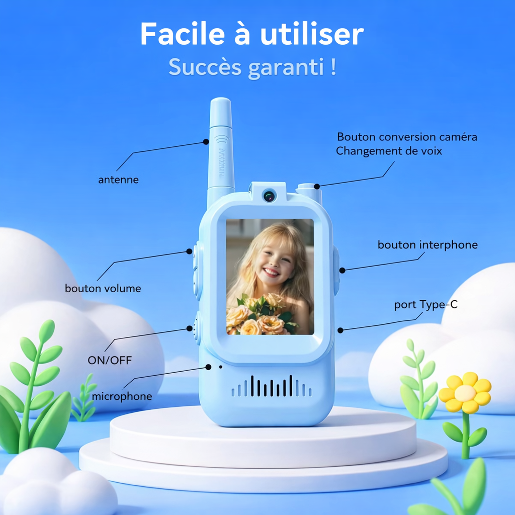 Talkie-walkie caméra USB-C
