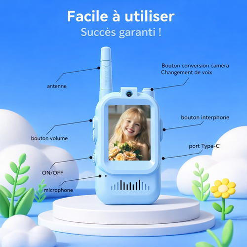 Talkie-walkie caméra USB-C